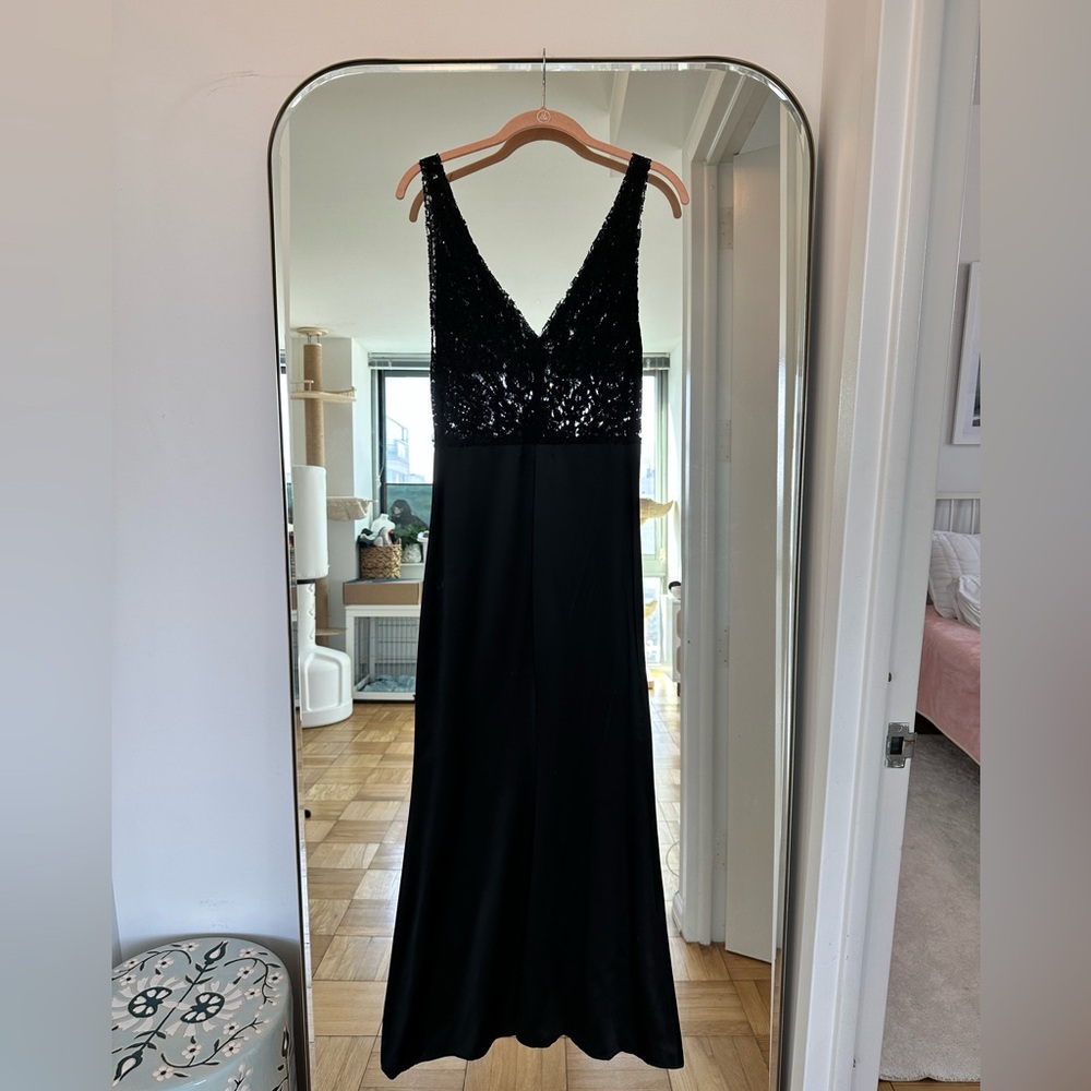 Reformation - black silk evening dress - size 2